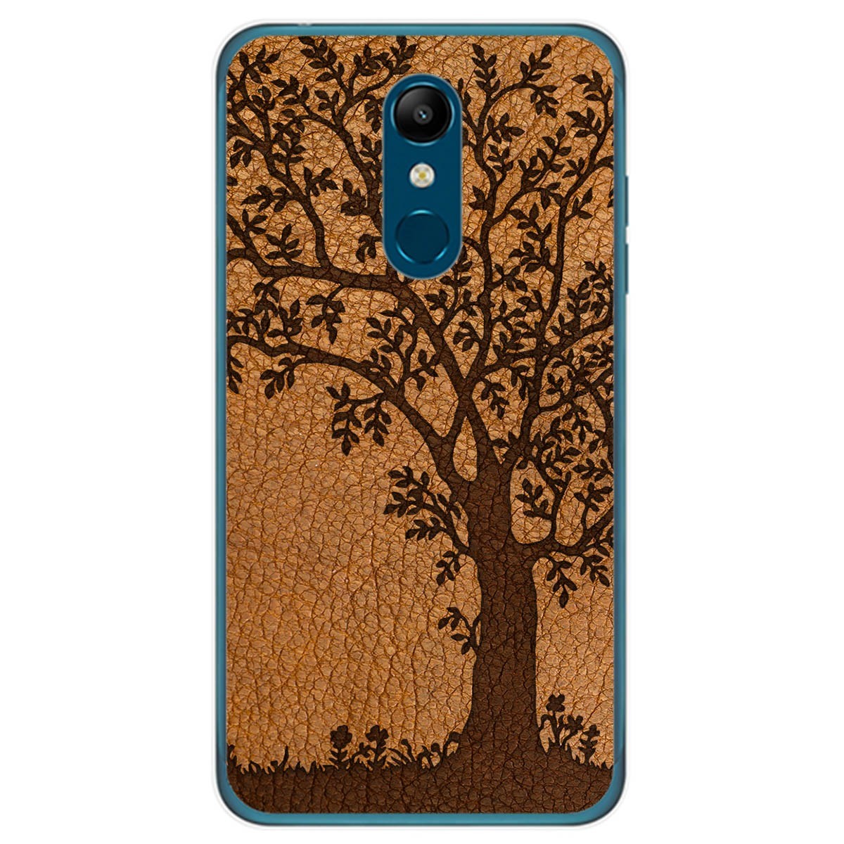Funda Gel Tpu para Lg K11 diseño Cuero 03 Dibujos