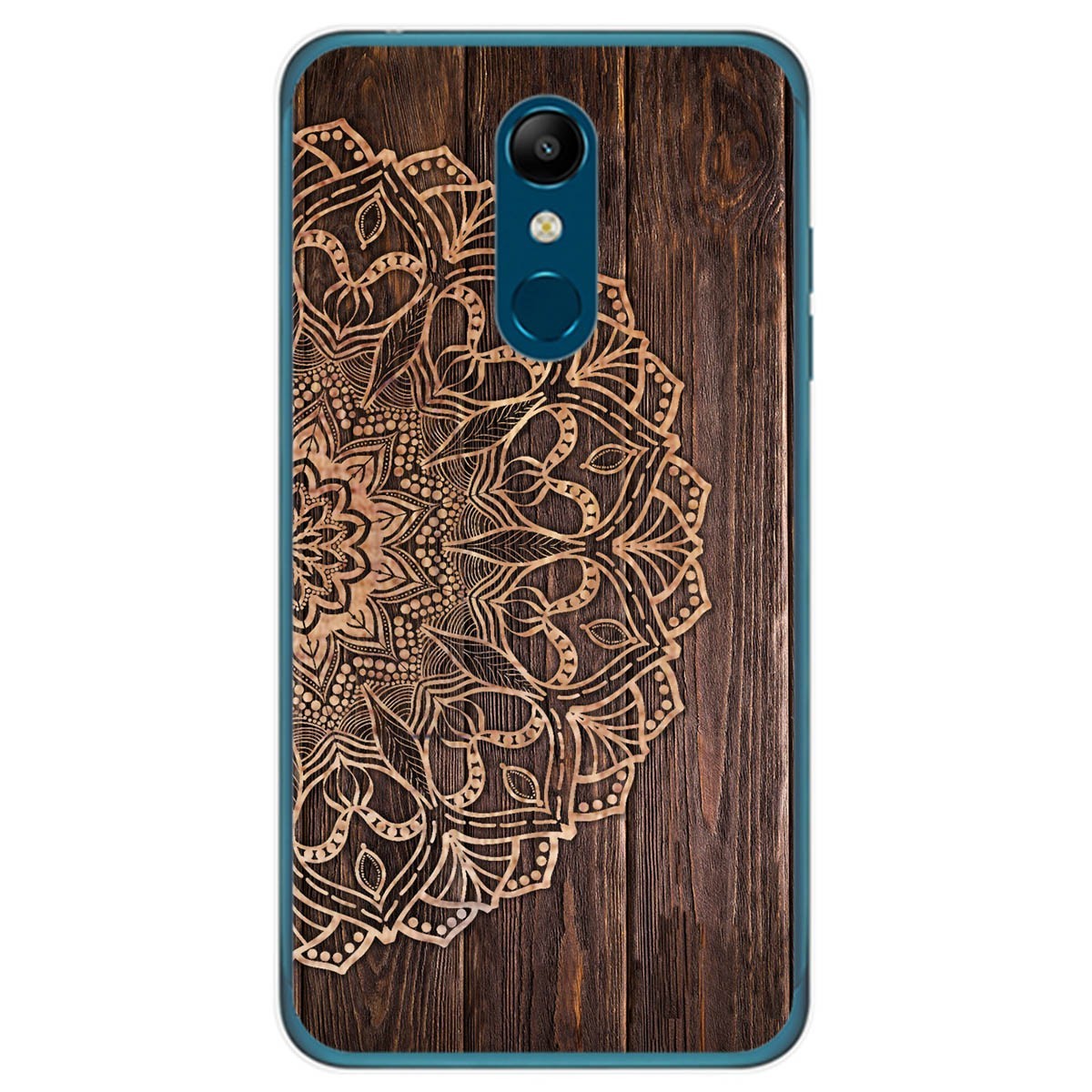 Funda Gel Tpu para Lg K11 diseño Madera 06 Dibujos