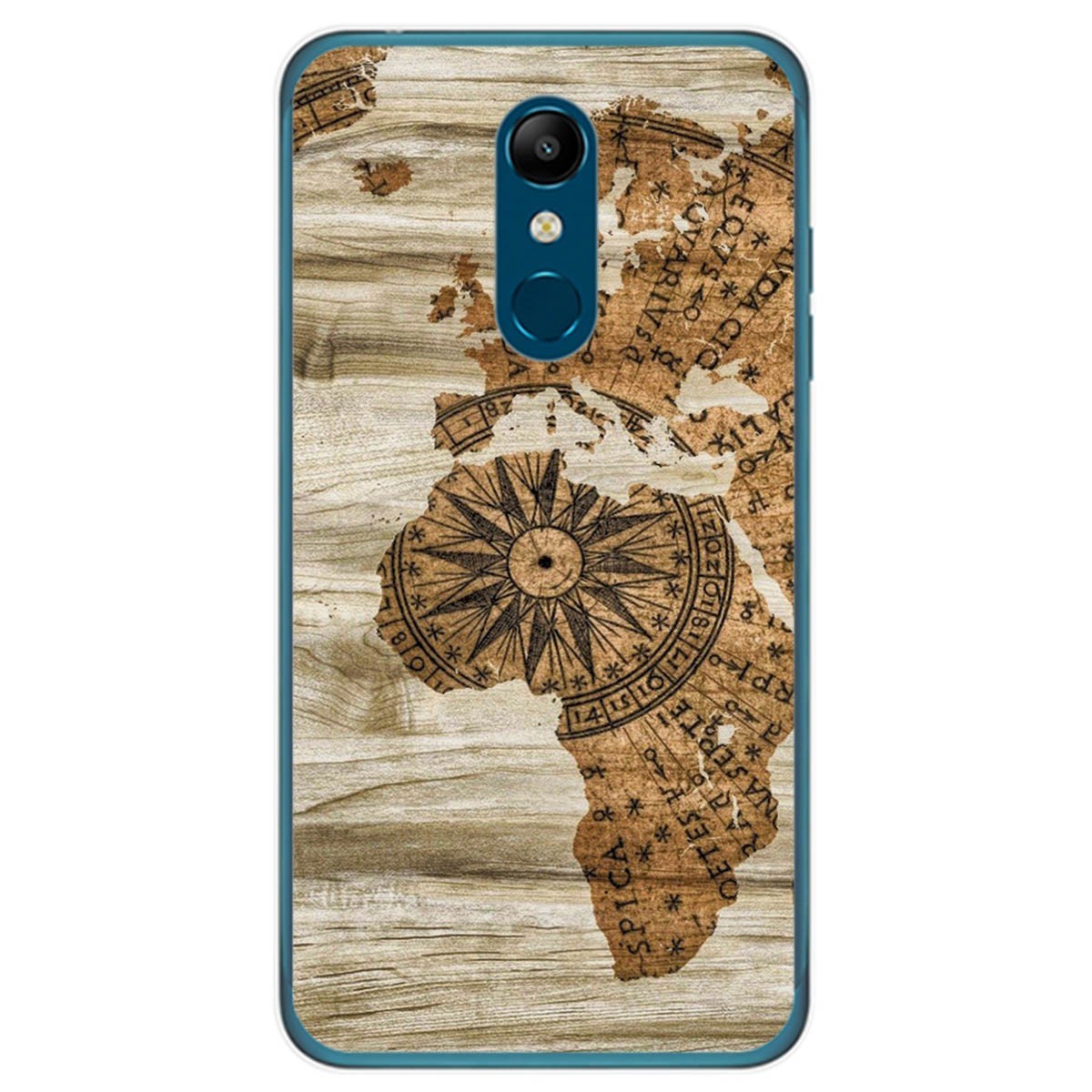 Funda Gel Tpu para Lg K11 diseño Madera 07 Dibujos