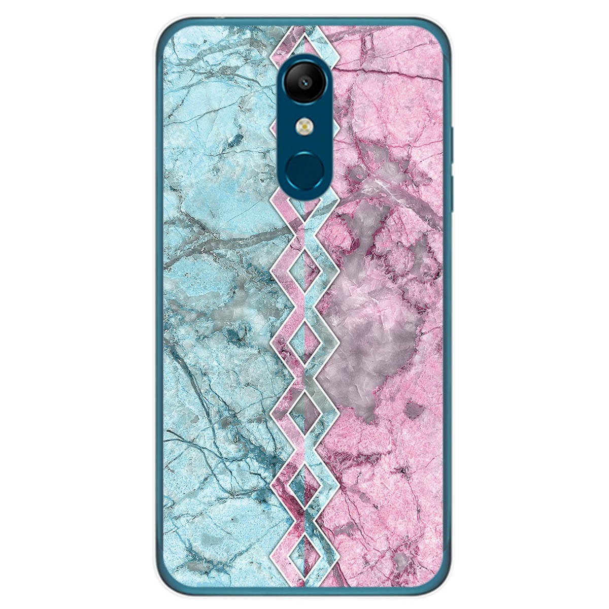 Funda Gel Tpu para Lg K11 diseño Mármol 08 Dibujos