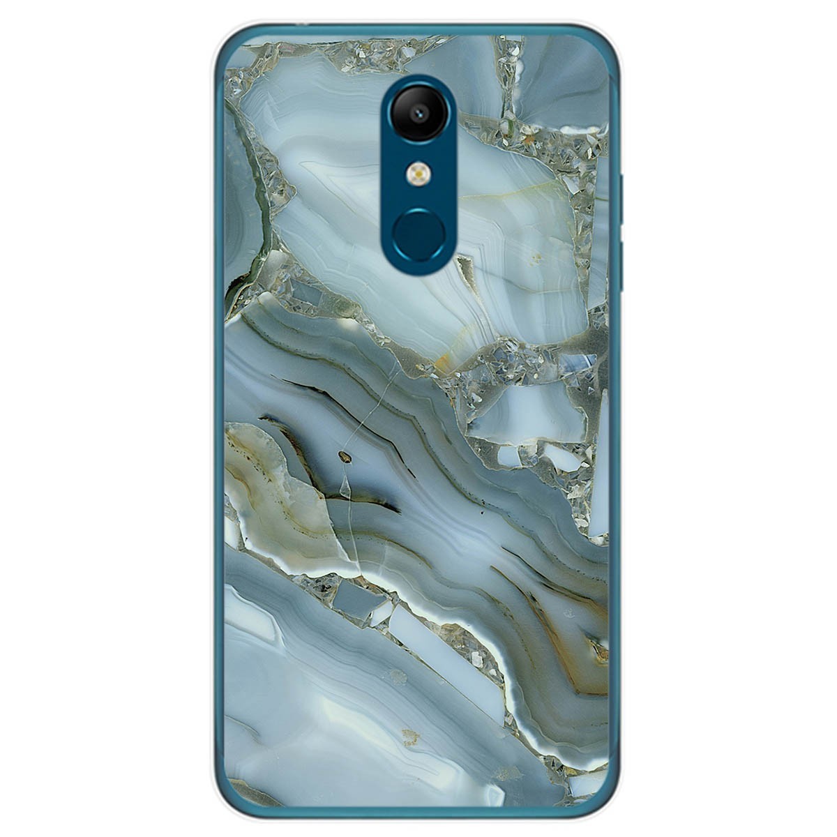 Funda Gel Tpu para Lg K11 diseño Mármol 09 Dibujos