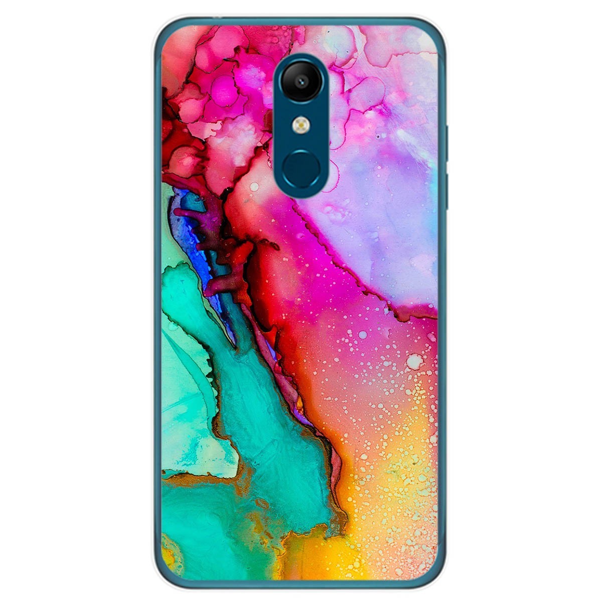 Funda Gel Tpu para Lg K11 diseño Mármol 15 Dibujos