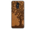 Funda Gel Tpu para Lg Q7 diseño Cuero 03 Dibujos