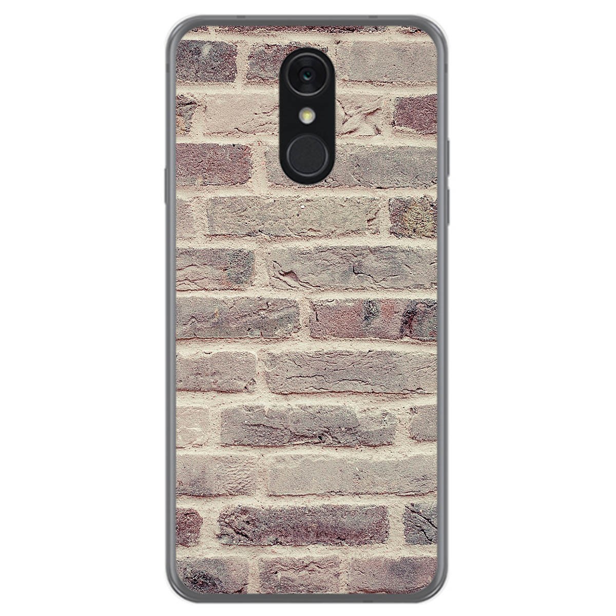 Funda Gel Tpu para Lg Q7 diseño Ladrillo 01 Dibujos