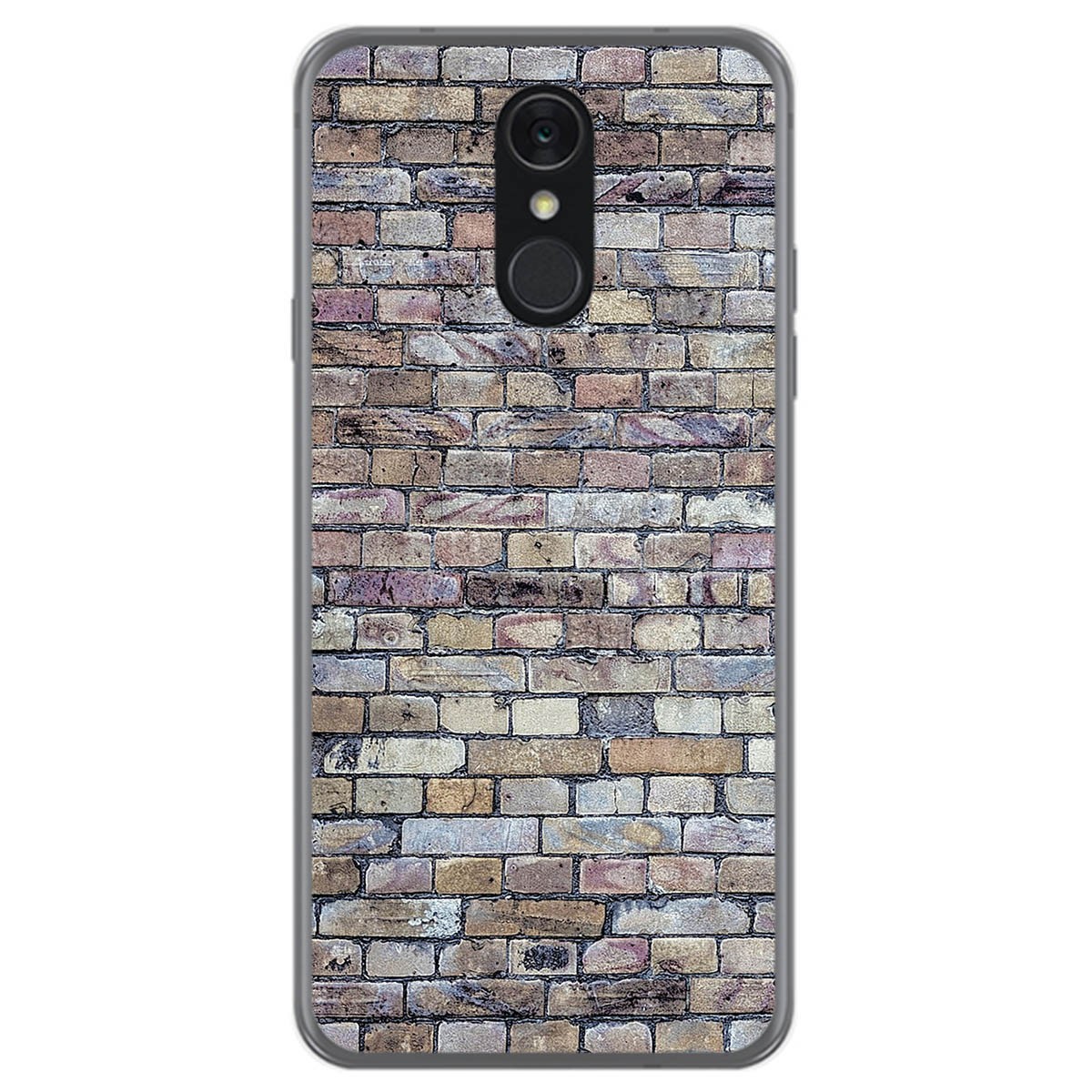 Funda Gel Tpu para Lg Q7 diseño Ladrillo 02 Dibujos
