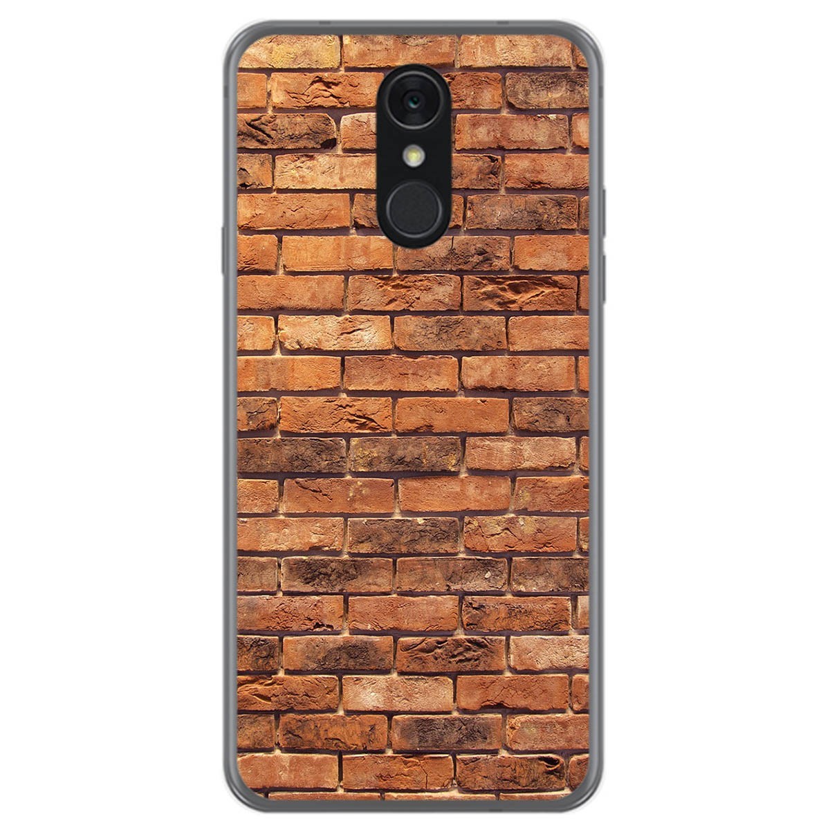 Funda Gel Tpu para Lg Q7 diseño Ladrillo 04 Dibujos
