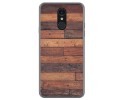 Funda Gel Tpu para Lg Q7 diseño Madera 03 Dibujos