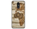Funda Gel Tpu para Lg Q7 diseño Madera 07 Dibujos