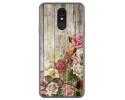 Funda Gel Tpu para Lg Q7 diseño Madera 08 Dibujos