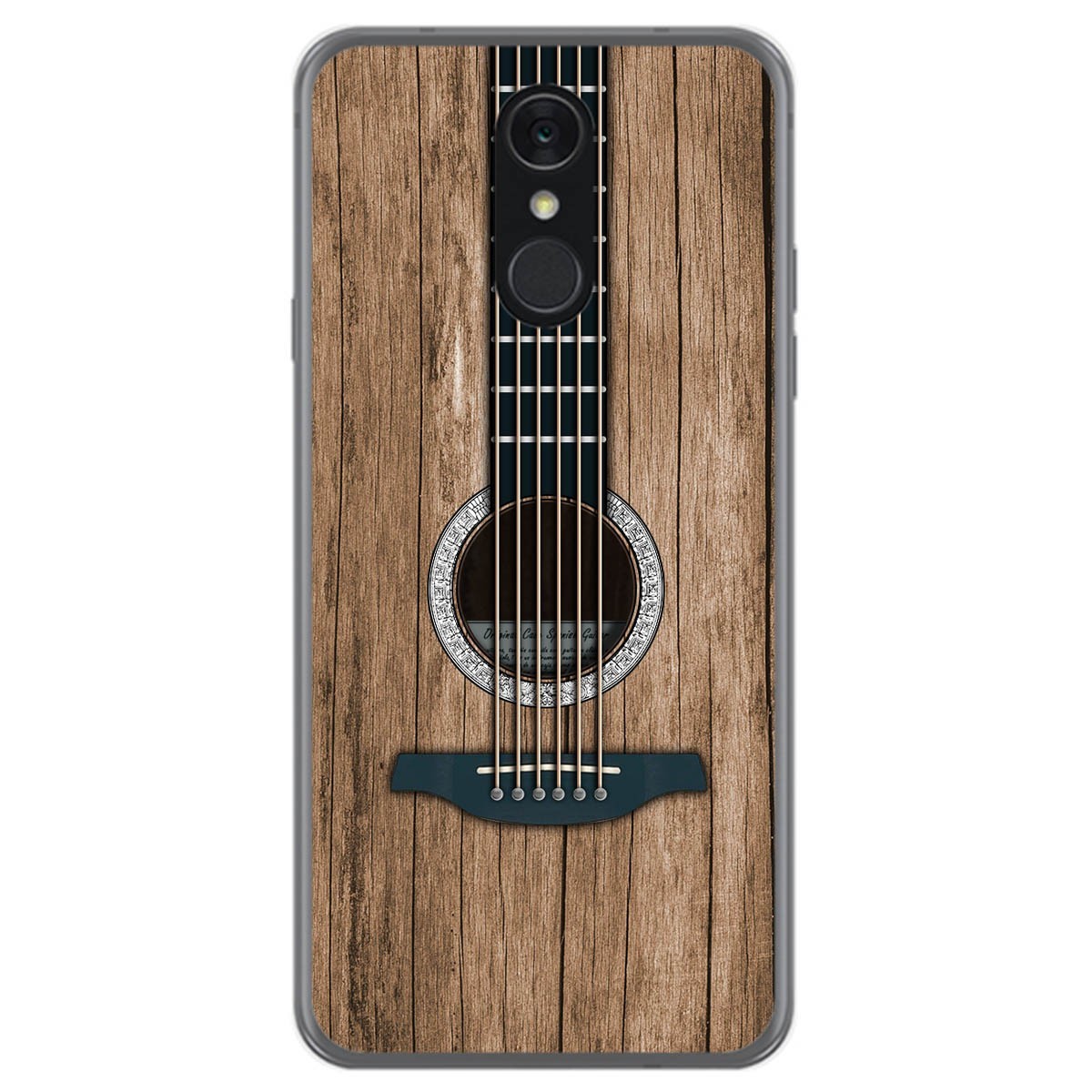 Funda Gel Tpu para Lg Q7 diseño Madera 11 Dibujos