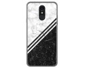 Funda Gel Tpu para Lg Q7 diseño Mármol 01 Dibujos