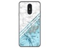 Funda Gel Tpu para Lg Q7 diseño Mármol 02 Dibujos