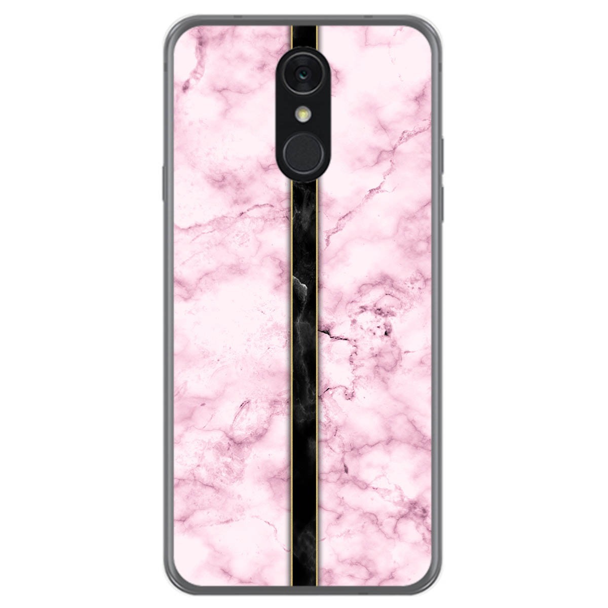 Funda Gel Tpu para Lg Q7 diseño Mármol 04 Dibujos