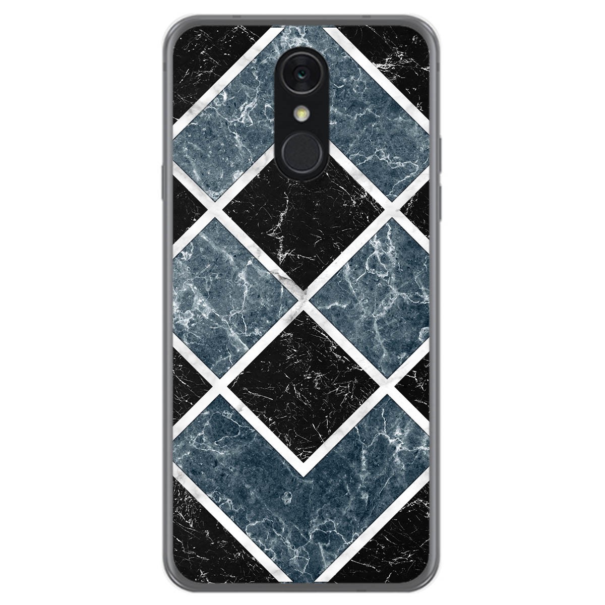 Funda Gel Tpu para Lg Q7 diseño Mármol 06 Dibujos