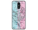 Funda Gel Tpu para Lg Q7 diseño Mármol 08 Dibujos