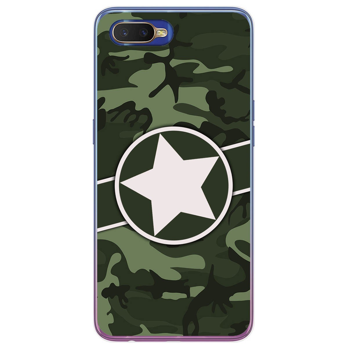Funda Gel Tpu para Oppo RX17 Neo diseño Camuflaje 01 Dibujos
