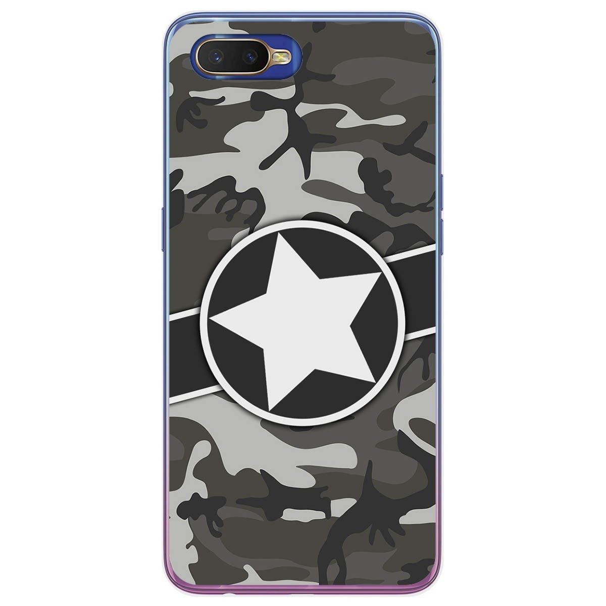 Funda Gel Tpu para Oppo RX17 Neo diseño Camuflaje 02 Dibujos