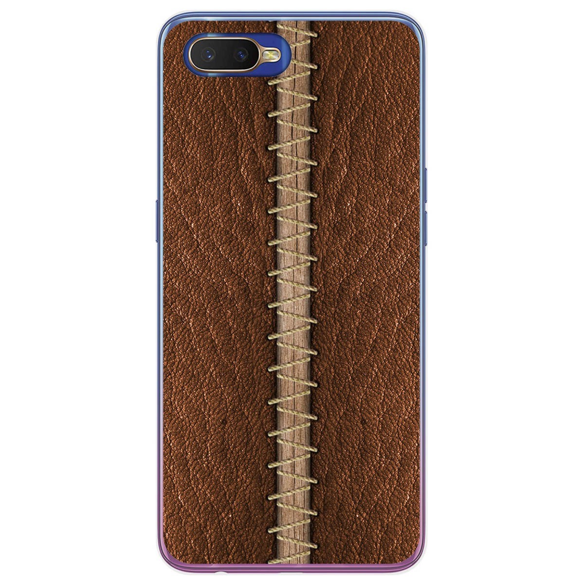 Funda Gel Tpu para Oppo RX17 Neo diseño Cuero 01 Dibujos