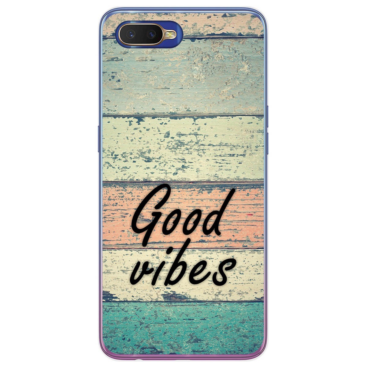 Funda Gel Tpu para Oppo RX17 Neo diseño Madera 01 Dibujos