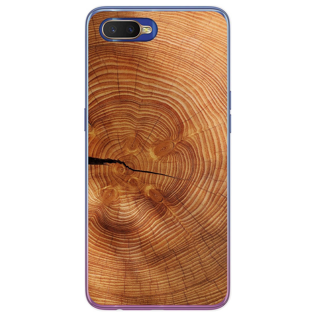 Funda Gel Tpu para Oppo RX17 Neo diseño Madera 04 Dibujos