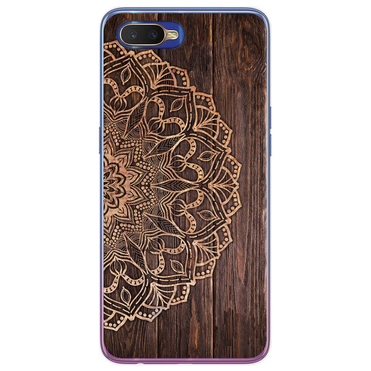 Funda Gel Tpu para Oppo RX17 Neo diseño Madera 06 Dibujos