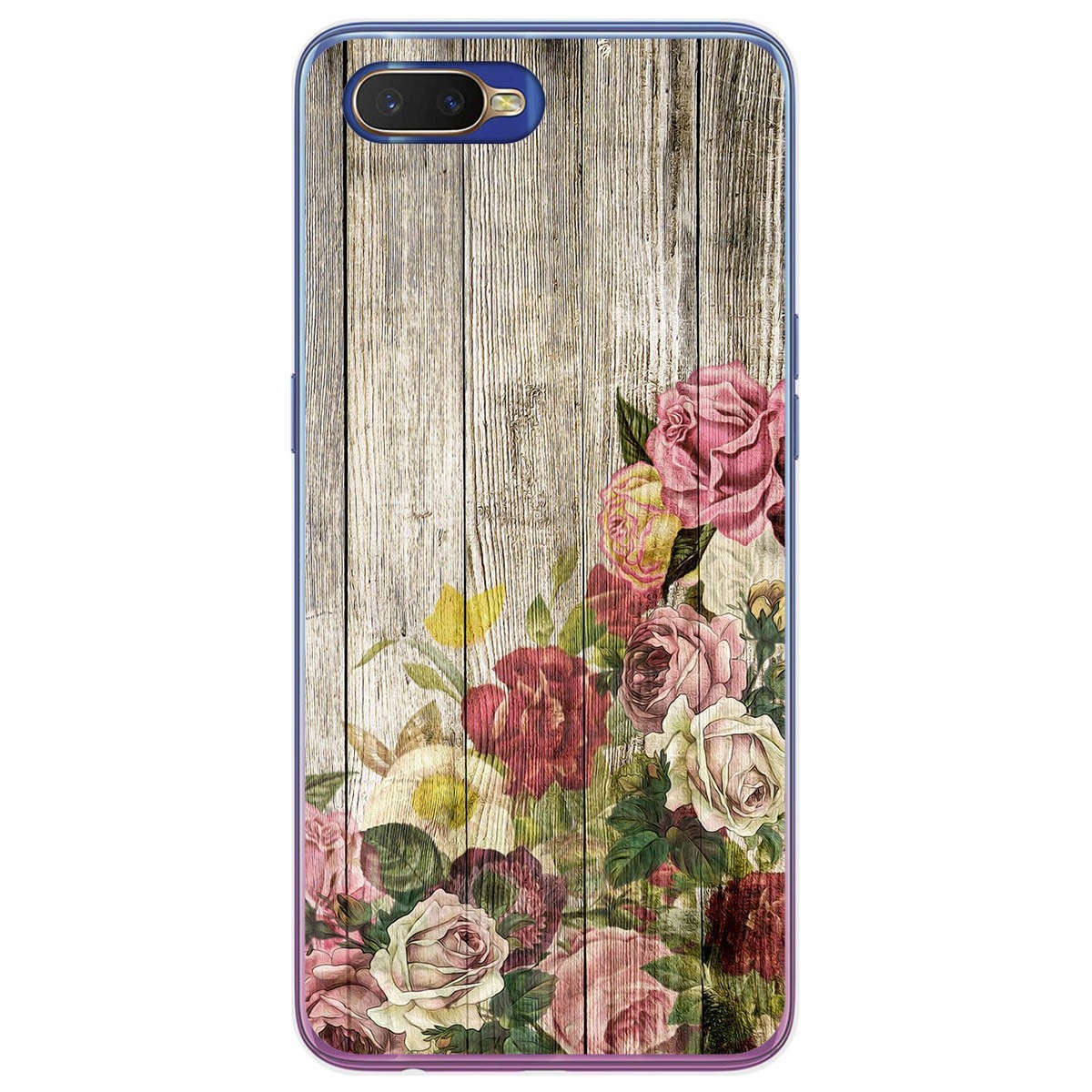 Funda Gel Tpu para Oppo RX17 Neo diseño Madera 08 Dibujos