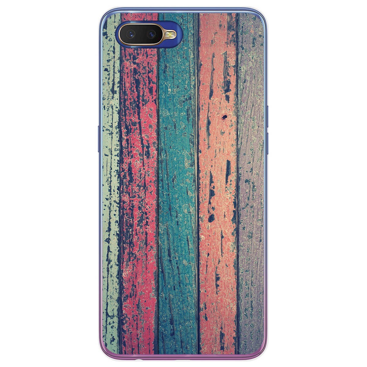 Funda Gel Tpu para Oppo RX17 Neo diseño Madera 10 Dibujos