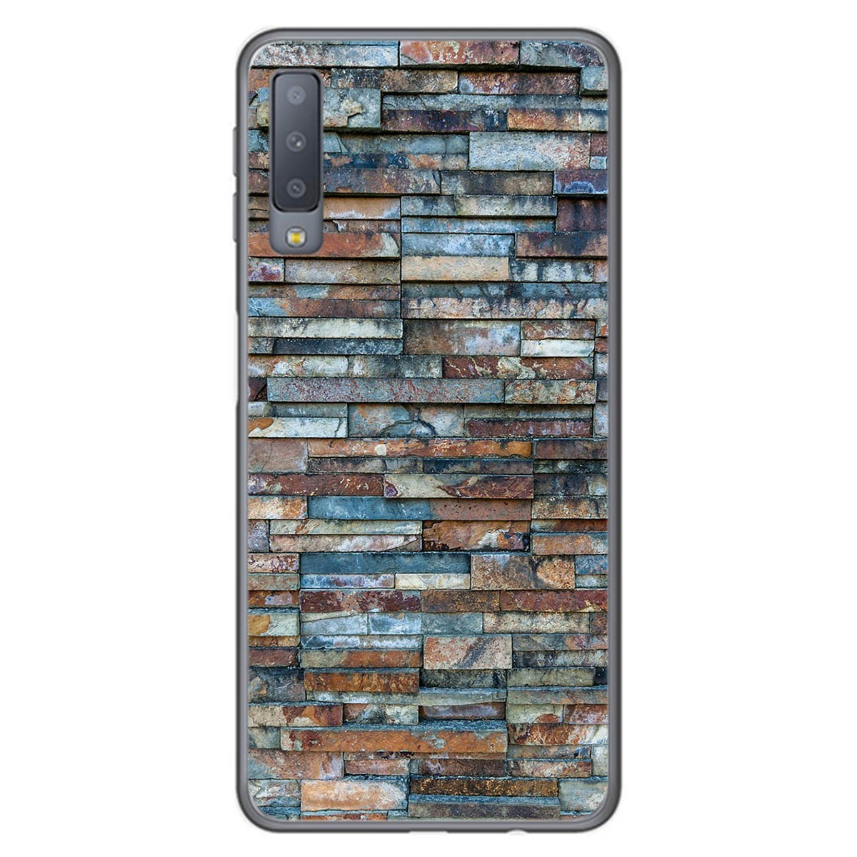 Funda Gel Tpu para Samsung Galaxy A7 (2018) diseño Ladrillo 05 Dibujos