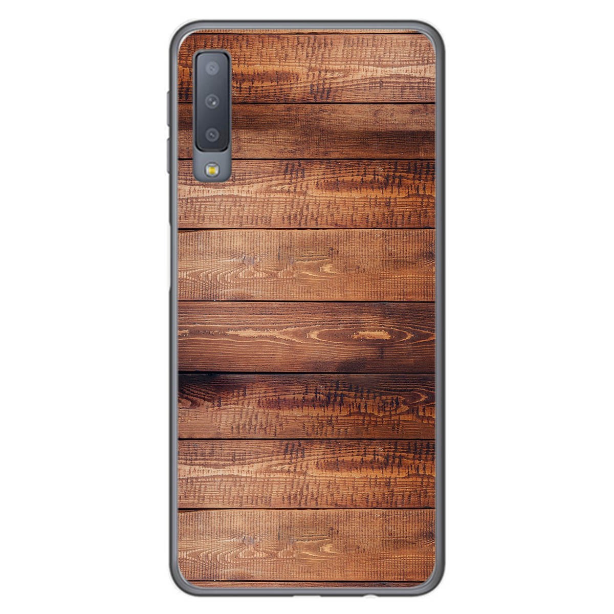Funda Gel Tpu para Samsung Galaxy A7 (2018) diseño Madera 02 Dibujos