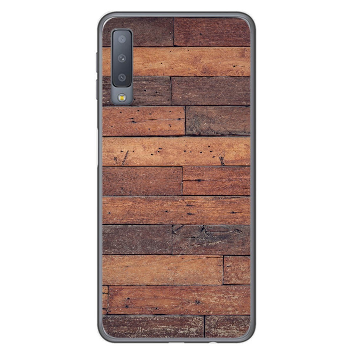 Funda Gel Tpu para Samsung Galaxy A7 (2018) diseño Madera 03 Dibujos