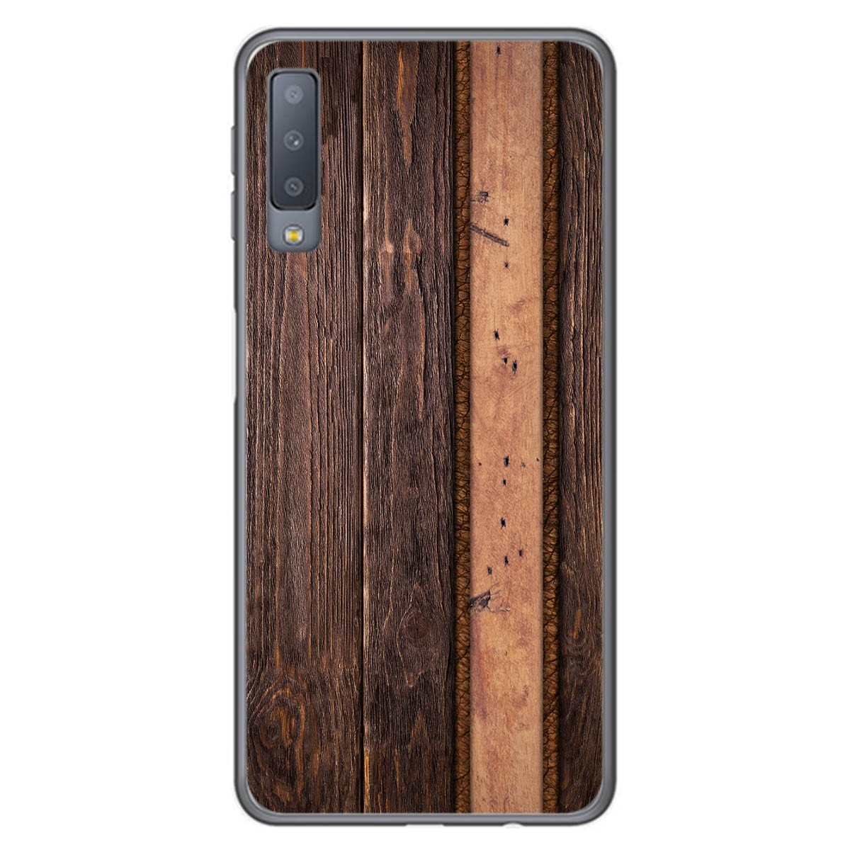 Funda Gel Tpu para Samsung Galaxy A7 (2018) diseño Madera 05 Dibujos