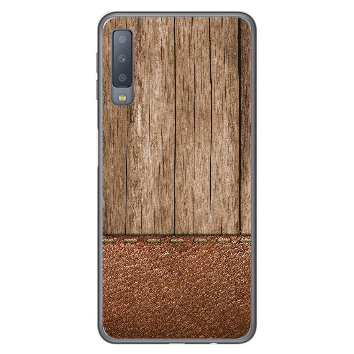 Funda Gel Tpu para Samsung Galaxy A7 (2018) diseño Madera 09 Dibujos
