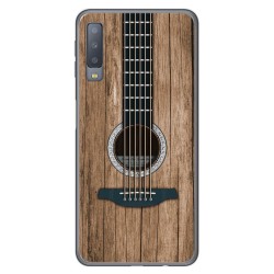 Funda Gel Tpu para Samsung Galaxy A7 (2018) diseño Madera 11 Dibujos