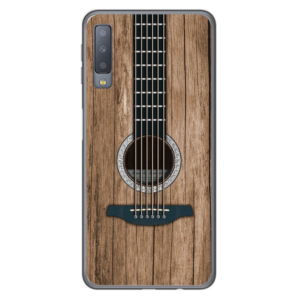 Funda Gel Tpu para Samsung Galaxy A7 (2018) diseño Madera 11 Dibujos