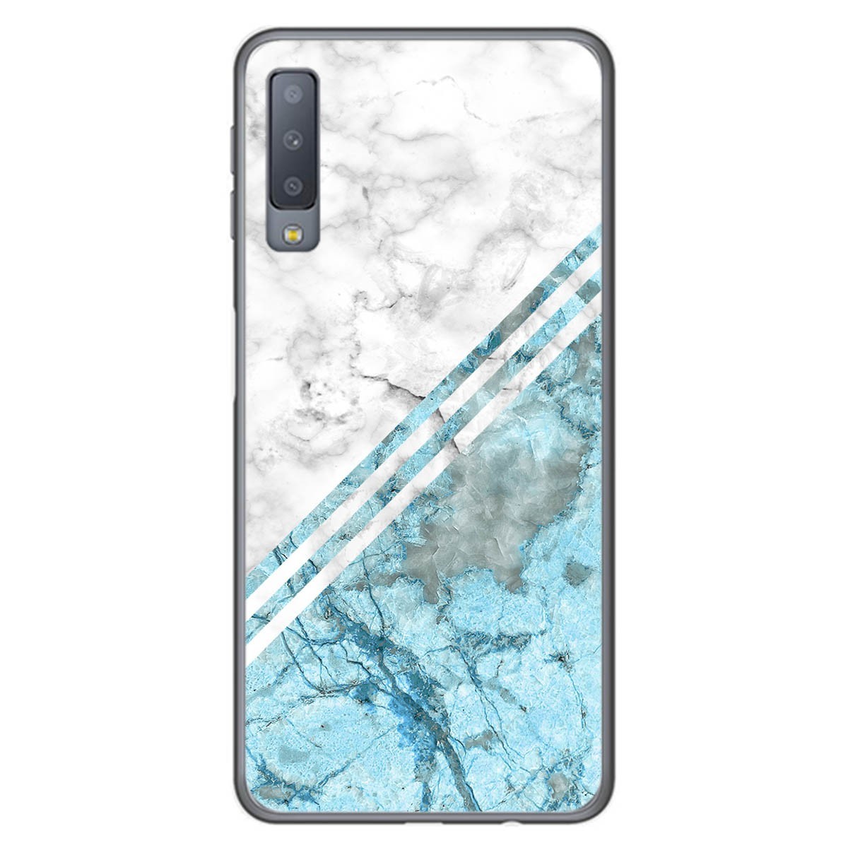 Funda Gel Tpu para Samsung Galaxy A7 (2018) diseño Mármol 02 Dibujos