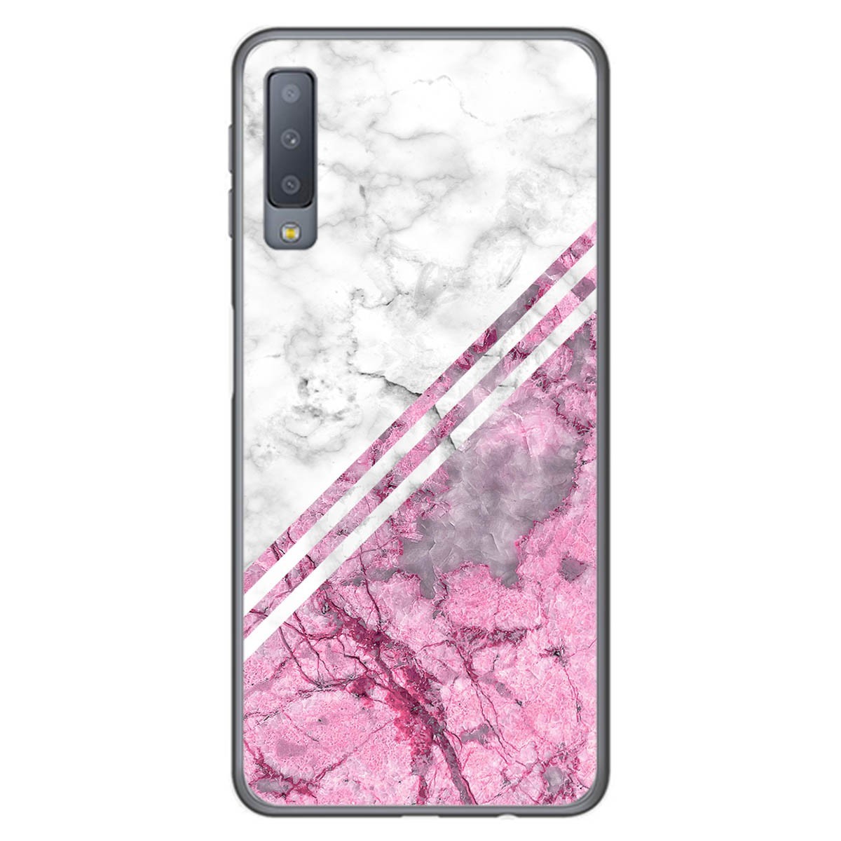 Funda Gel Tpu para Samsung Galaxy A7 (2018) diseño Mármol 03 Dibujos