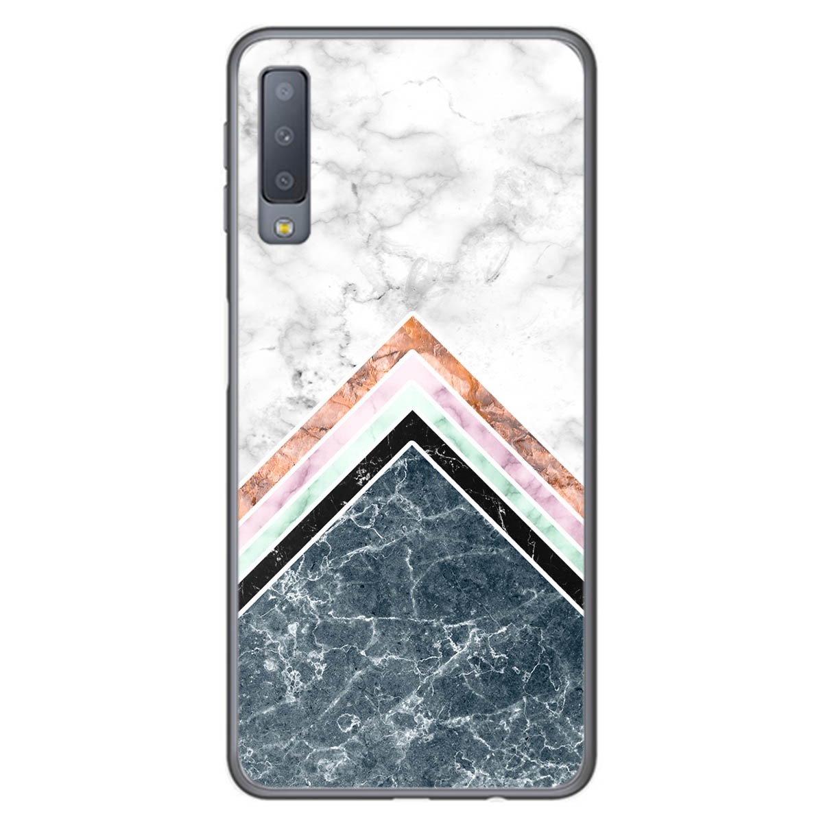 Funda Gel Tpu para Samsung Galaxy A7 (2018) diseño Mármol 05 Dibujos