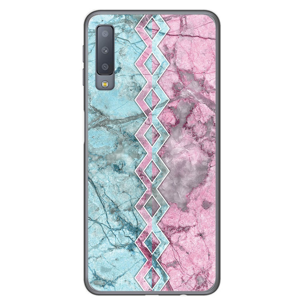 Funda Gel Tpu para Samsung Galaxy A7 (2018) diseño Mármol 08 Dibujos
