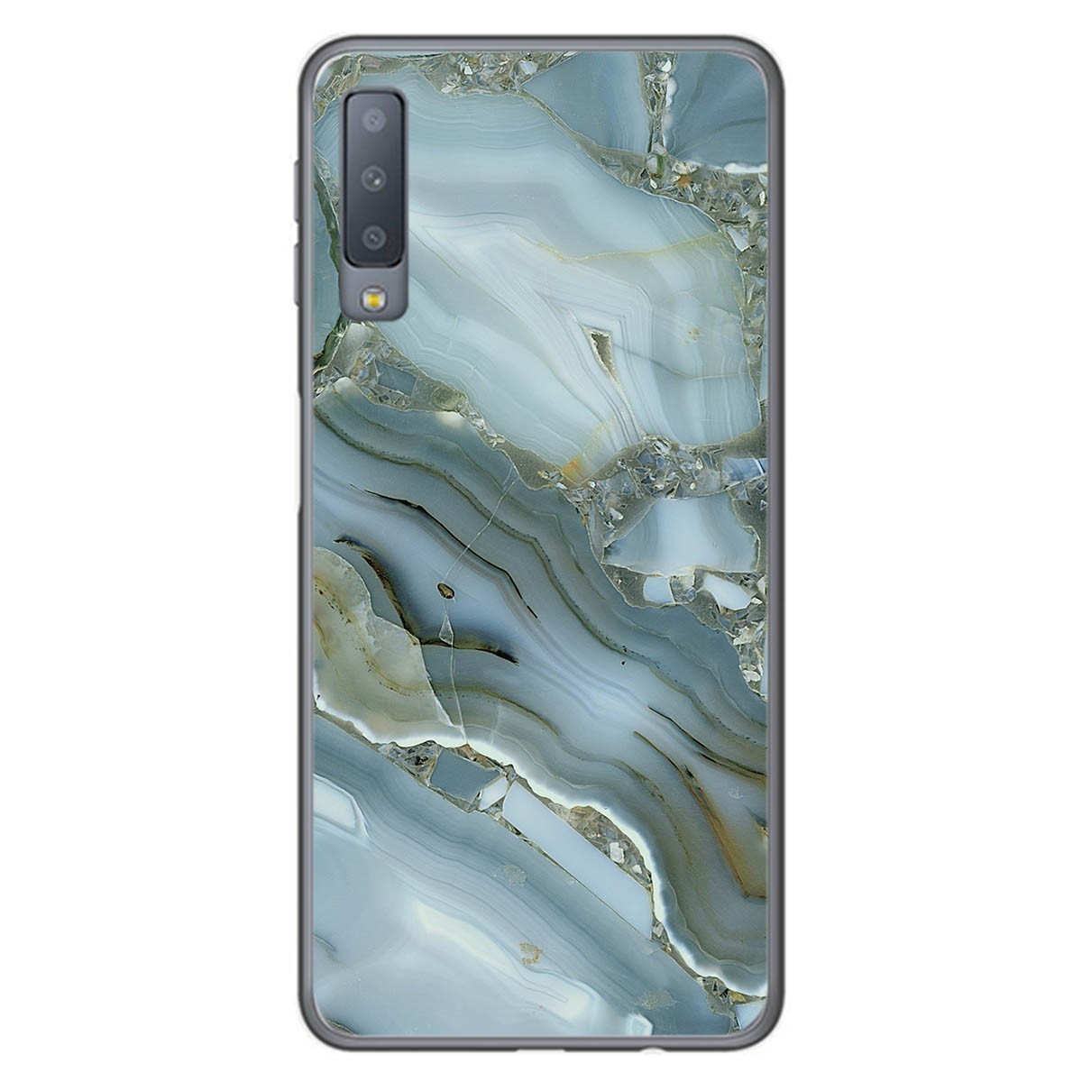 Funda Gel Tpu para Samsung Galaxy A7 (2018) diseño Mármol 09 Dibujos