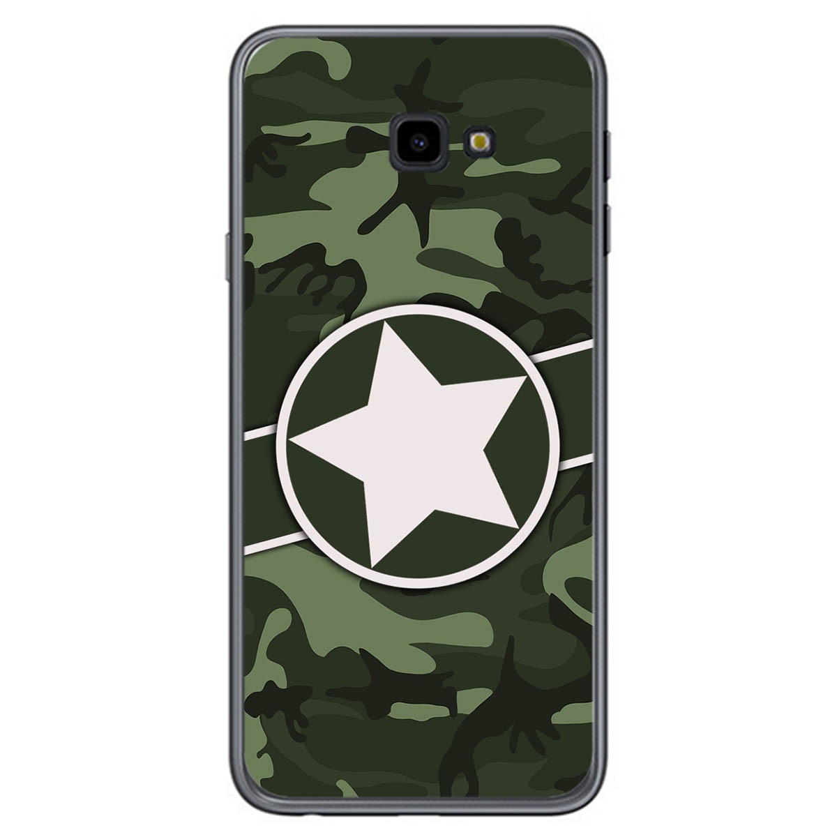 Funda Gel Tpu para Samsung Galaxy J4+ Plus diseño Camuflaje 01 Dibujos