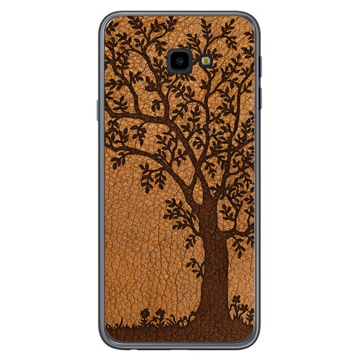 Funda Gel Tpu para Samsung Galaxy J4+ Plus diseño Cuero 03 Dibujos