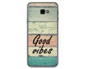 Funda Gel Tpu para Samsung Galaxy J4+ Plus diseño Madera 01 Dibujos