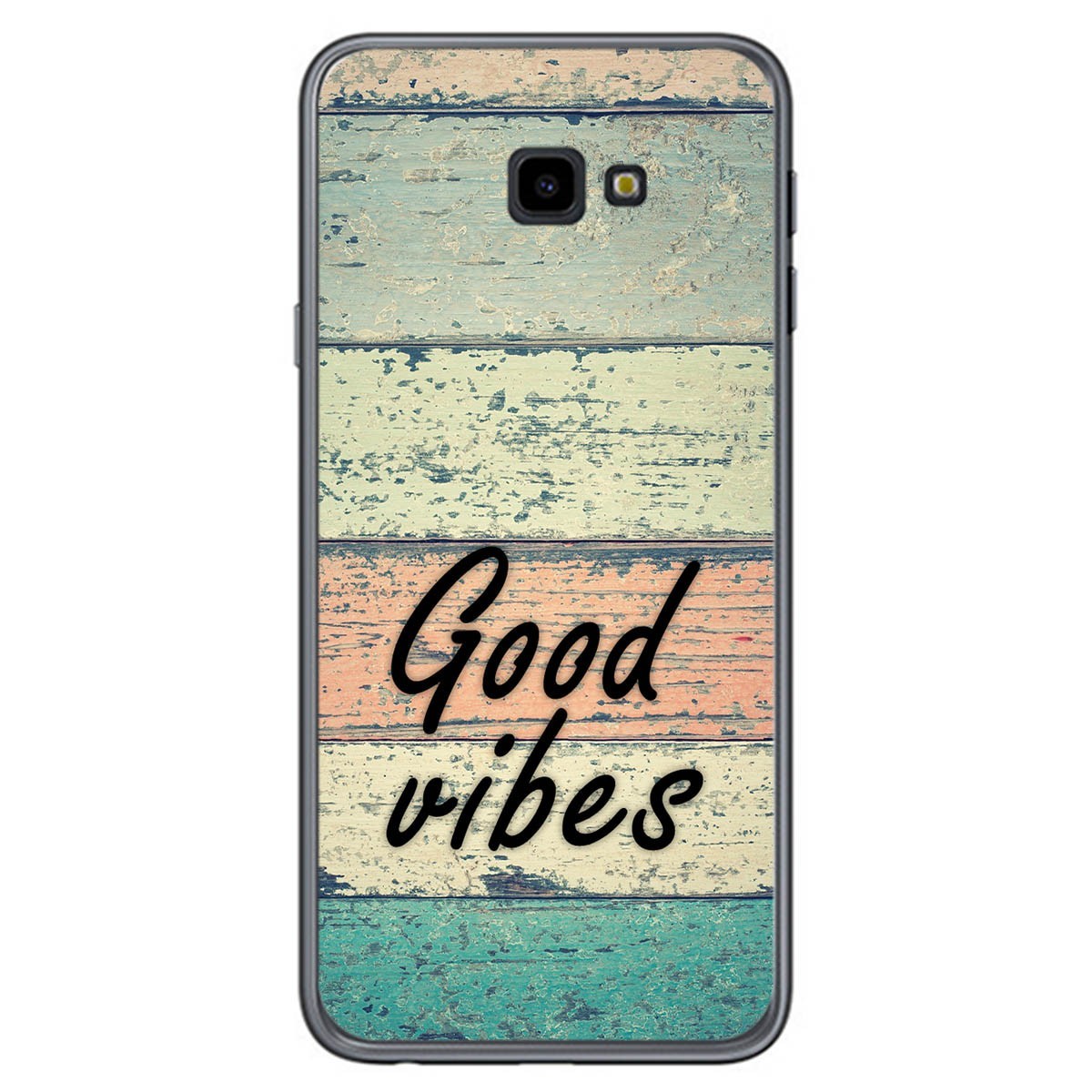 Funda Gel Tpu para Samsung Galaxy J4+ Plus diseño Madera 01 Dibujos