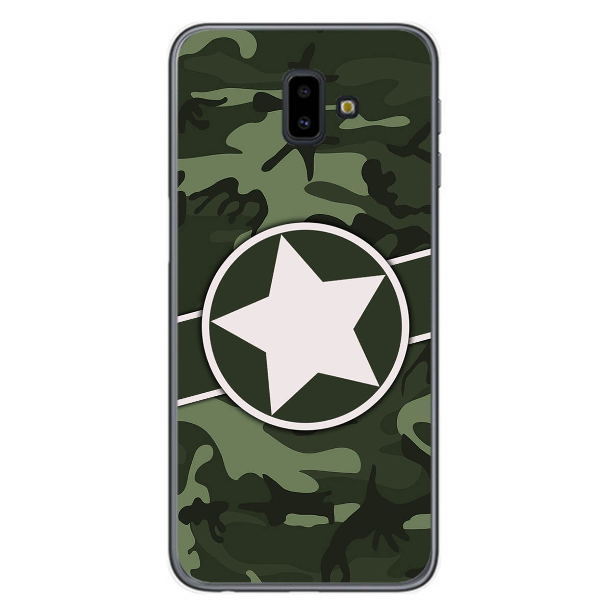 Funda Gel Tpu para Samsung Galaxy J6+ Plus diseño Camuflaje 01 Dibujos