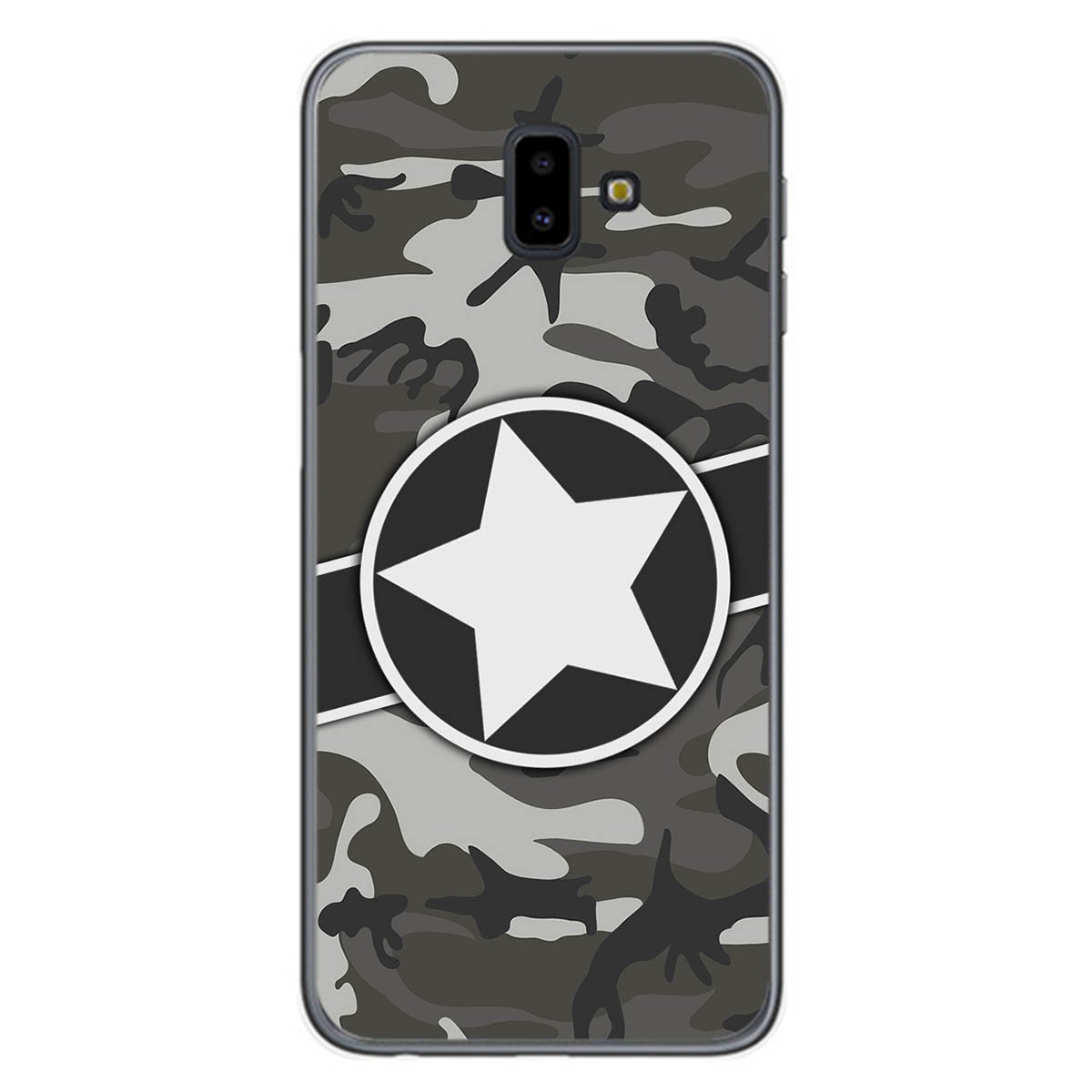 Funda Gel Tpu para Samsung Galaxy J6+ Plus diseño Camuflaje 02 Dibujos