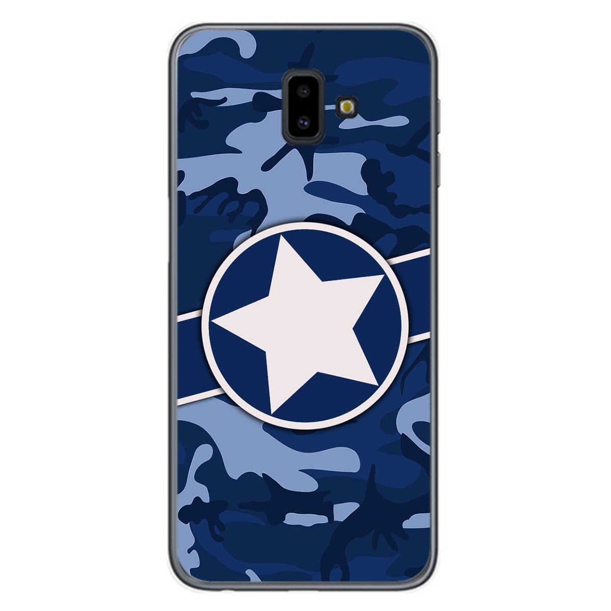 Funda Gel Tpu para Samsung Galaxy J6+ Plus diseño Camuflaje 03 Dibujos