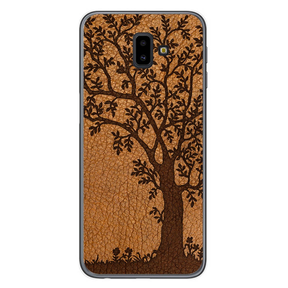 Funda Gel Tpu para Samsung Galaxy J6+ Plus diseño Cuero 03 Dibujos