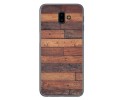 Funda Gel Tpu para Samsung Galaxy J6+ Plus diseño Madera 03 Dibujos