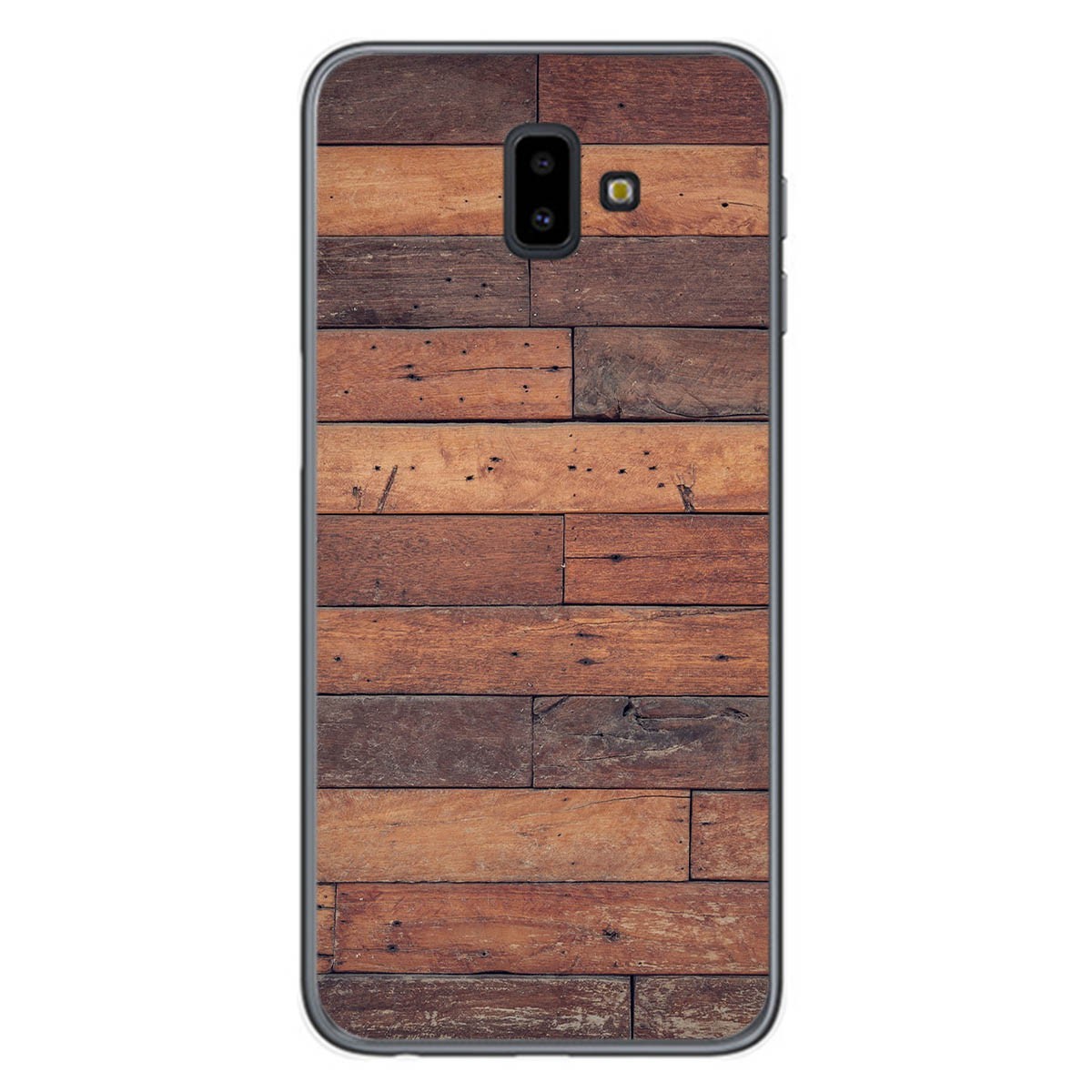 Funda Gel Tpu para Samsung Galaxy J6+ Plus diseño Madera 03 Dibujos