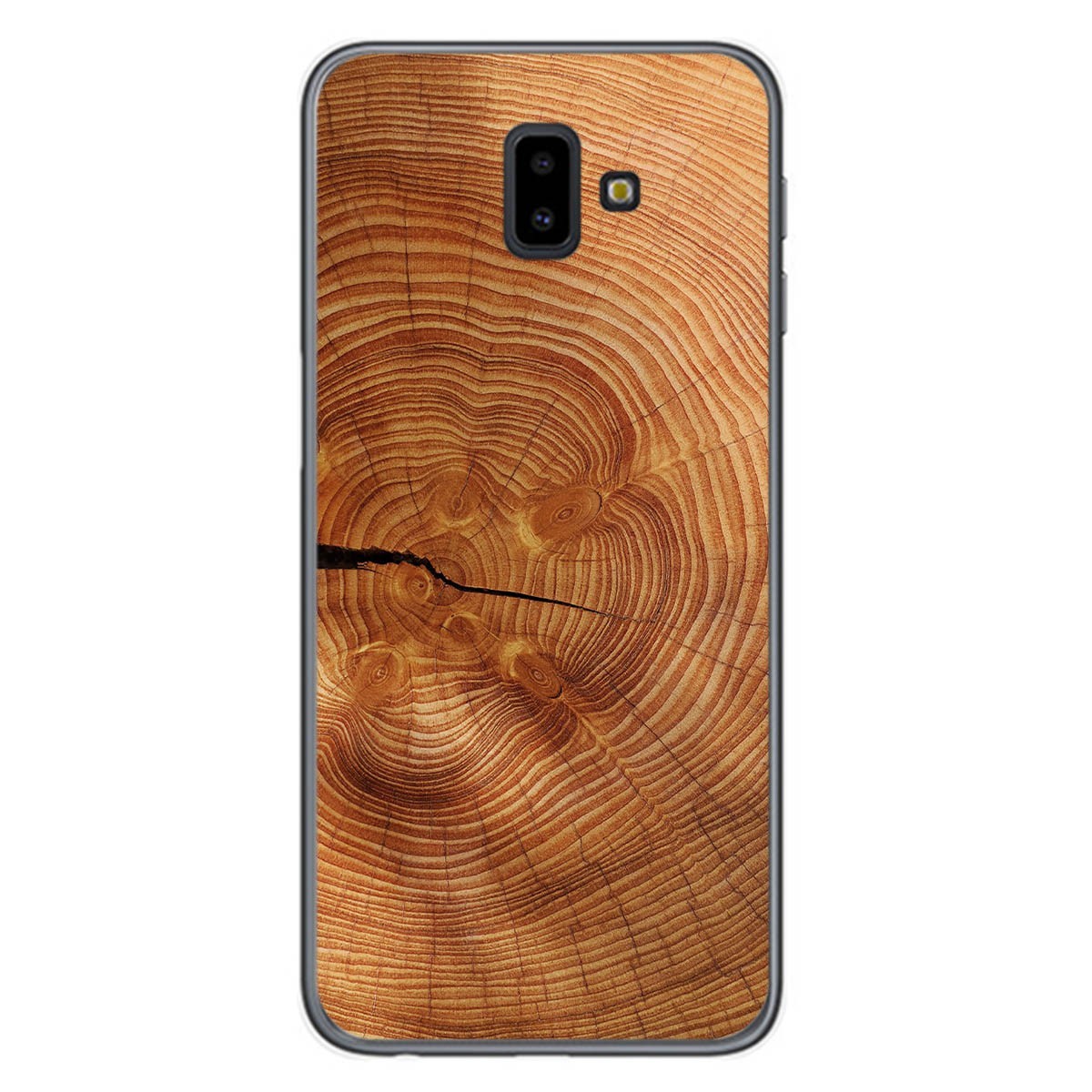 Funda Gel Tpu para Samsung Galaxy J6+ Plus diseño Madera 04 Dibujos